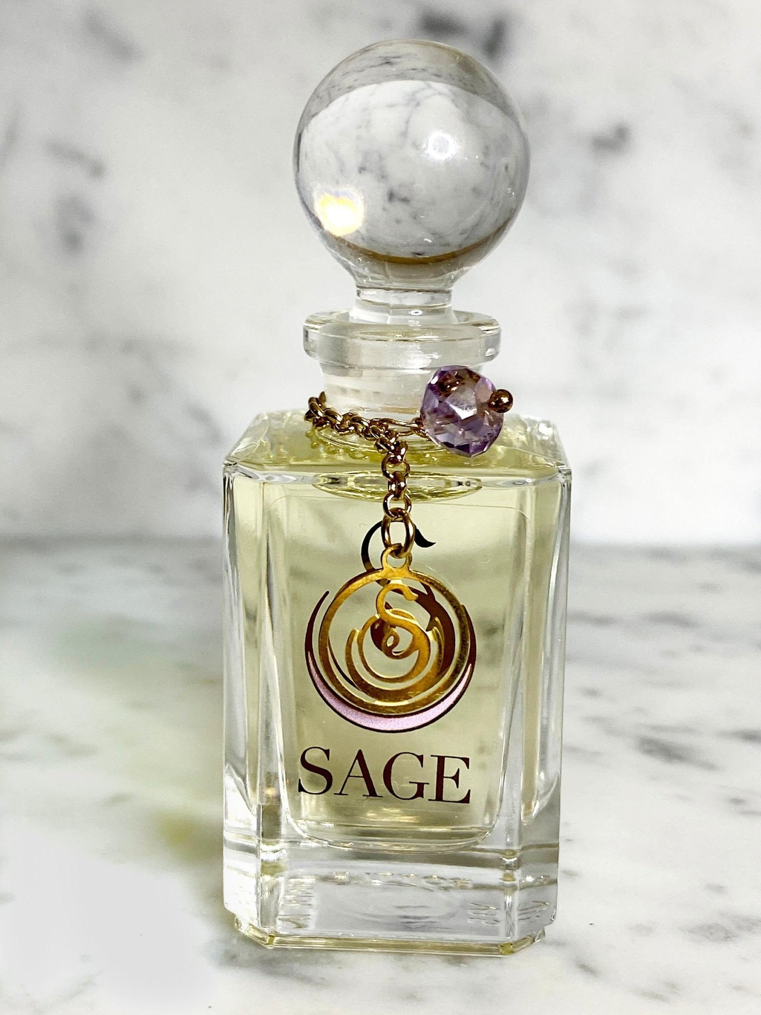 Amethyst Vanity Bottle by Sage Pure Perfume Oil Concentrate The