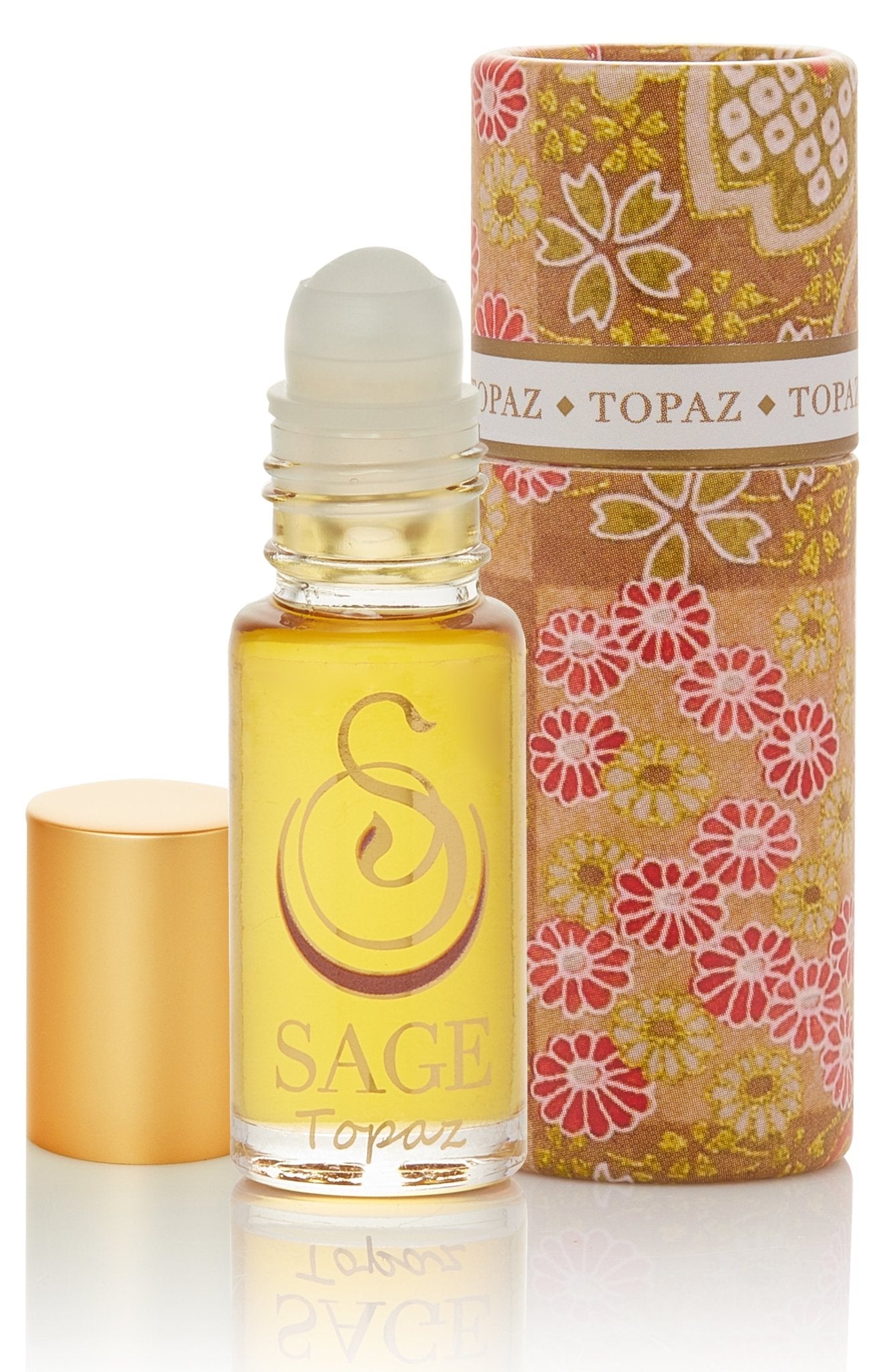Sage Machado Onyx Gemstone Perfume Oil Roll on 1/8oz